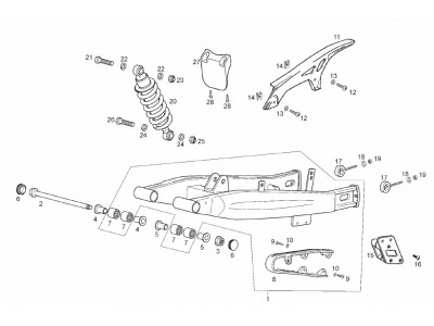 Πίσω πιρούνι - Αμορτισέρ